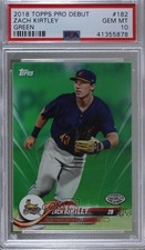 2018 Topps Pro Debut Green 44/99 Zach Kirtley #182 PSA 10 GEM MT 8d2