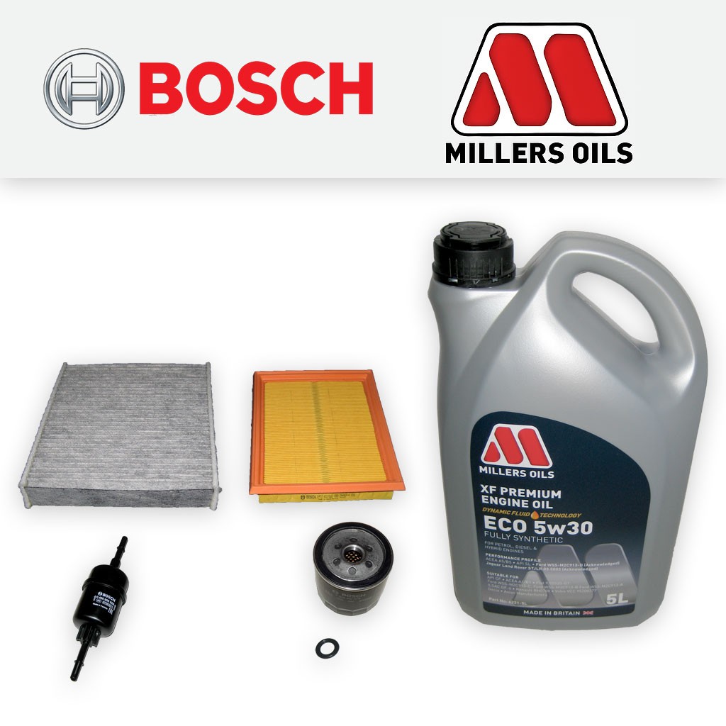 SERVICE KIT for FORD FIESTA MK6 1.6 16V OIL AIR FUEL CABIN FILTERS +OIL (06-08)