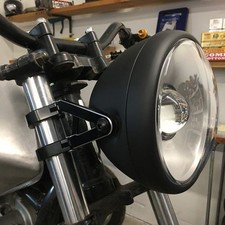 Motorcycle Projector LED 7 Headlight  7 inch lens  7.75 " bucket  LED High