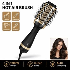 4 in 1 Hot Air Brush Hair Dryer Volumizer Styler Ionic Blowout Brush