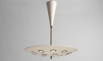Flush mount 5 Light Dome Brass Circles Ceiling  light Pendant Disk Lamp Lights