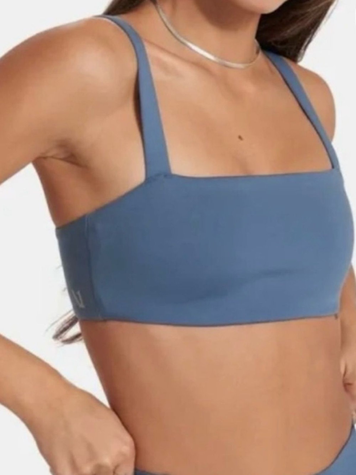 Vuori Evolve Square Neck Bra Blue M