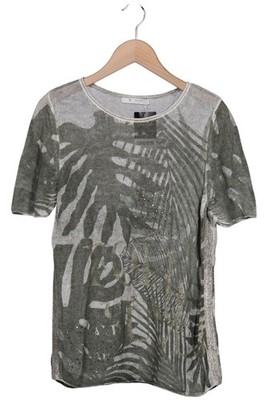 monari T-Shirt Damen Shirt Kurzärmliges Oberteil Gr. M Leinen Grün #0tjt22x