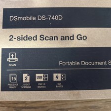 Brother DS-740D Scanner, USB 3.0, Portable, 2 Sided Scanning, Micro USB Cable