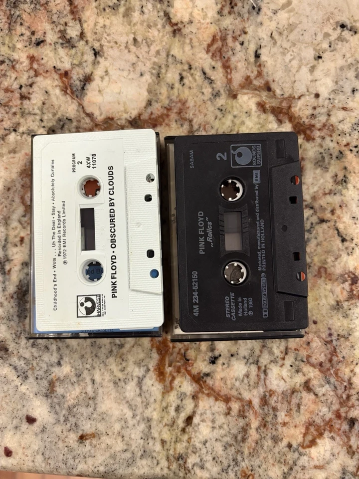 Pink Floyd - Obscured By Clouds Cassette Tape/ Relics untested lot - Image 2 of 4