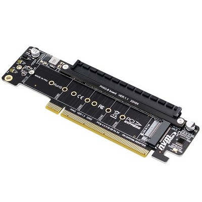 NVME PCIE4.0 Erweiterungskarte PCIE4.0 2 NVME Eingangsport -Expansion Riser8753