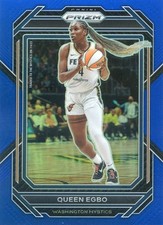 2023 Panini Prizm WNBA QUEEN EGBO #78 BLUE PRIZM /175 MYSTICS