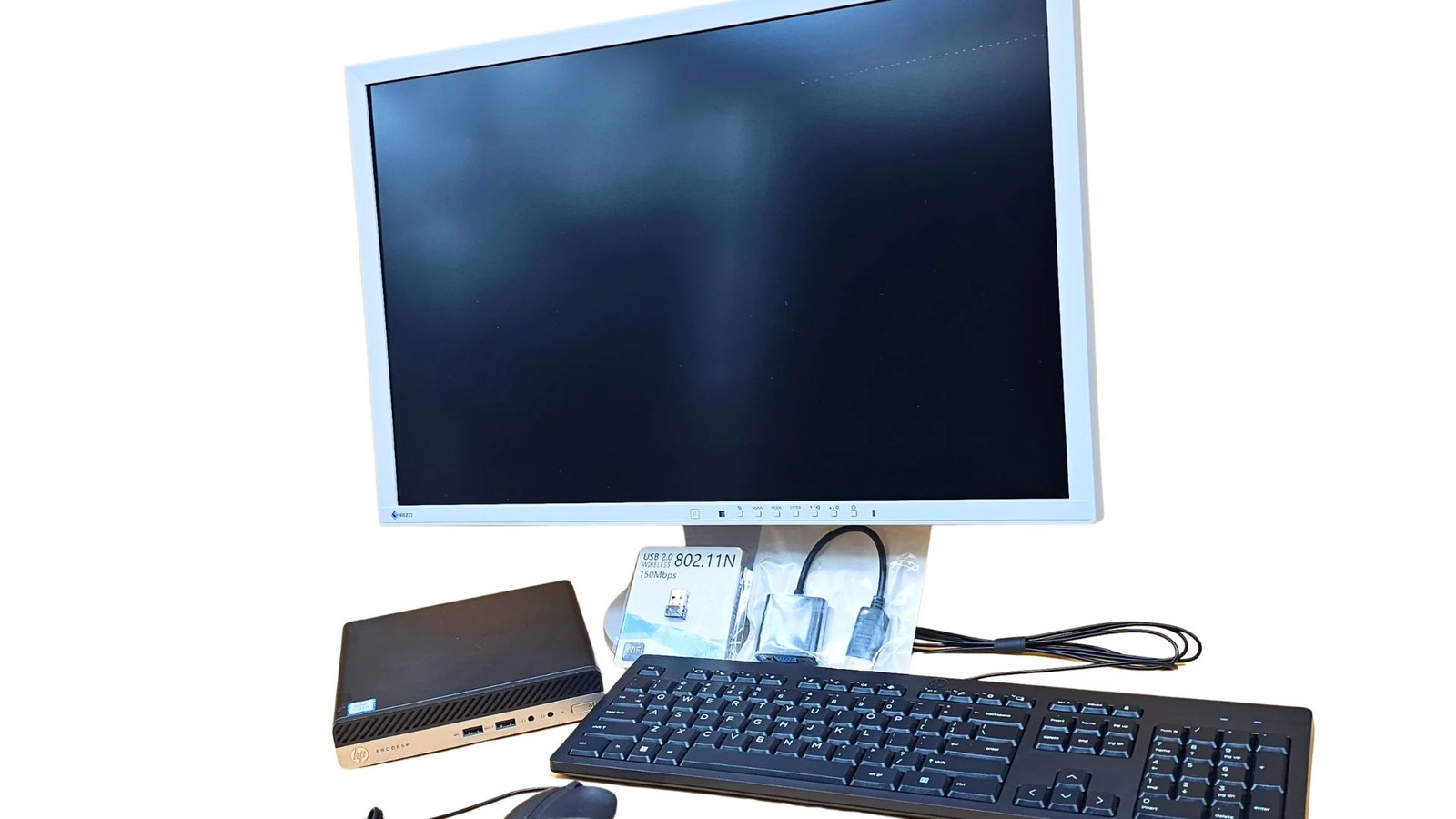 Postazione Completa Monitor EIZO 24" + Mini PC HP 400 G3 I5 8GB 256GB Win 11 Pro foto 2