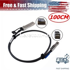 External Mini SAS HD SFF-8644 to QSFP SFF-8436 Hybrid SAS Cable 30AWG 1M/3.3ft