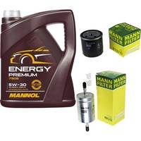 Inspektionspaket 5L Mannol Energy Premium 5W-30 FüR Opel Meriva Astra G CC 1.6