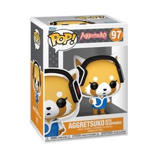 Funko Pop! Sanrio: Aggretsuko - mit Headphones - Vinyl-Sammelfigur - (US IMPORT)