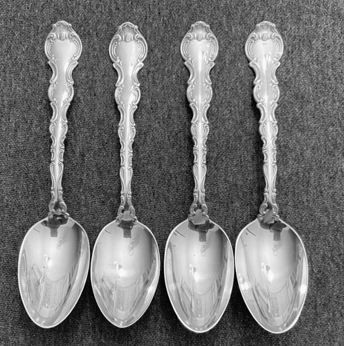 Vintage Gorham Silver Strasbourg Sterling Teaspoons, Set of 4