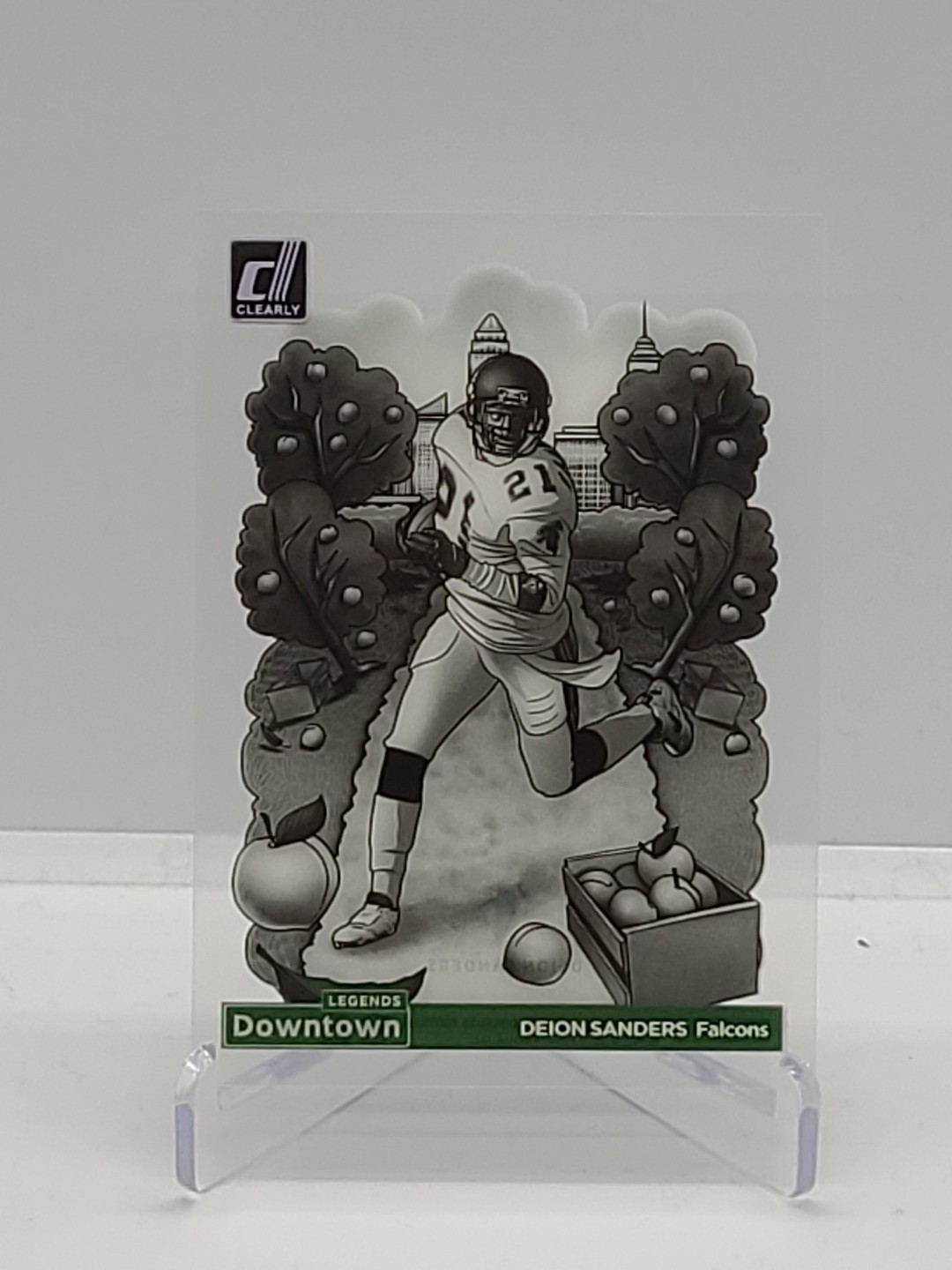 2024 Panini Donruss Clearly Deion Sanders Legends Downtown Falcons