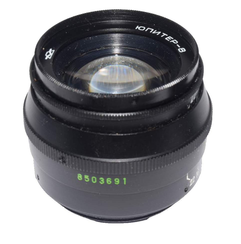 USSR Jupiter-8 50mm 1:2 Lens Black M39 Soviet Lens 50mm F2 LTM