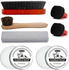 Black Brown Shoe Polish Kit Mink Oil Leather Care Boot Oil Shoe Shine Kit Condit