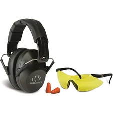 Walker's Pro/Low Profile Folding Muff, Glasses, Plugs Combo