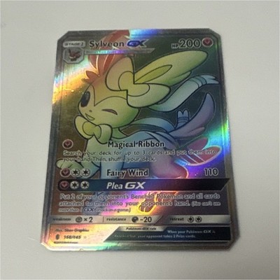 Pokemon TCG Sylveon GX 158/145 Secret Rare Holo Full Art- CUT CORNERS