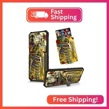 Dikoer for Samsung Galaxy S23 Ultra 6.8" Kickstand Case with Card Holder, Dual L