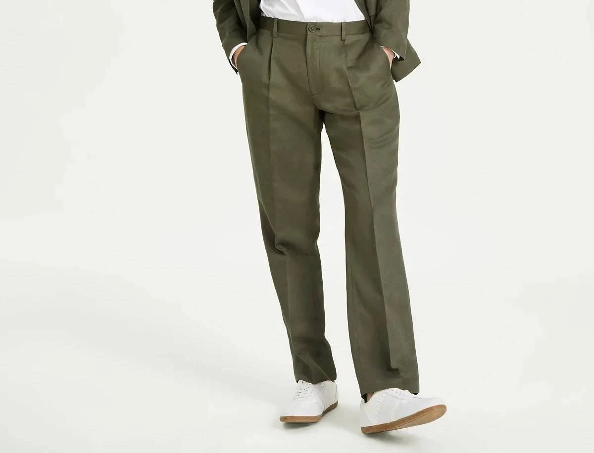 I.N.C. International Concepts Mens Slim-Fit Pants Luigi Linen Olive TWST NWT
Opens in a new window o