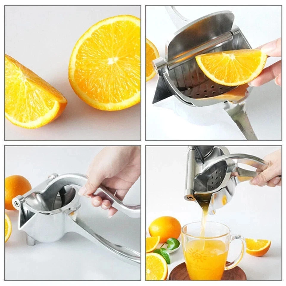 Aluminum Alloy Manual Juicer Hand Lemon Juice Squeezer Fruit Press Extractor - Image 4 of 4