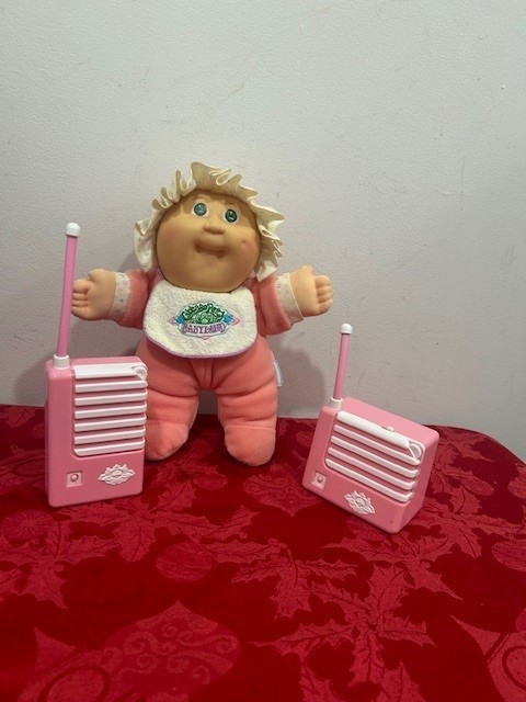 Vintage Cabbage Patch Kids Babyland Doll and Baby Monitor Soft Pink - 1989