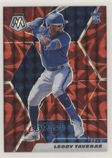 2021 Panini Mosaic Rookie Reactive Red Mosaic Prizm Leody Taveras #219 00gy