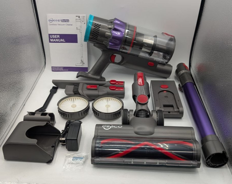 PINICO Cordless Vacuum Cleaner Stick, 550W 48kPa 