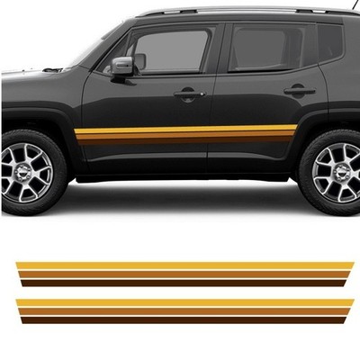 Jeep Renegade Speed Effect Side Stripes Stickers