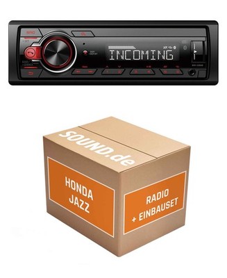 Autoradio Einbaupaket Pioneer MVH330DAB passend für Honda Jazz GD + Lenkradfernb