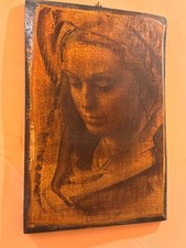 Pietro Annigoni "Madonna Azzurra" - Rara Tavola SAF Firenze 1970 -Coll Mondadori