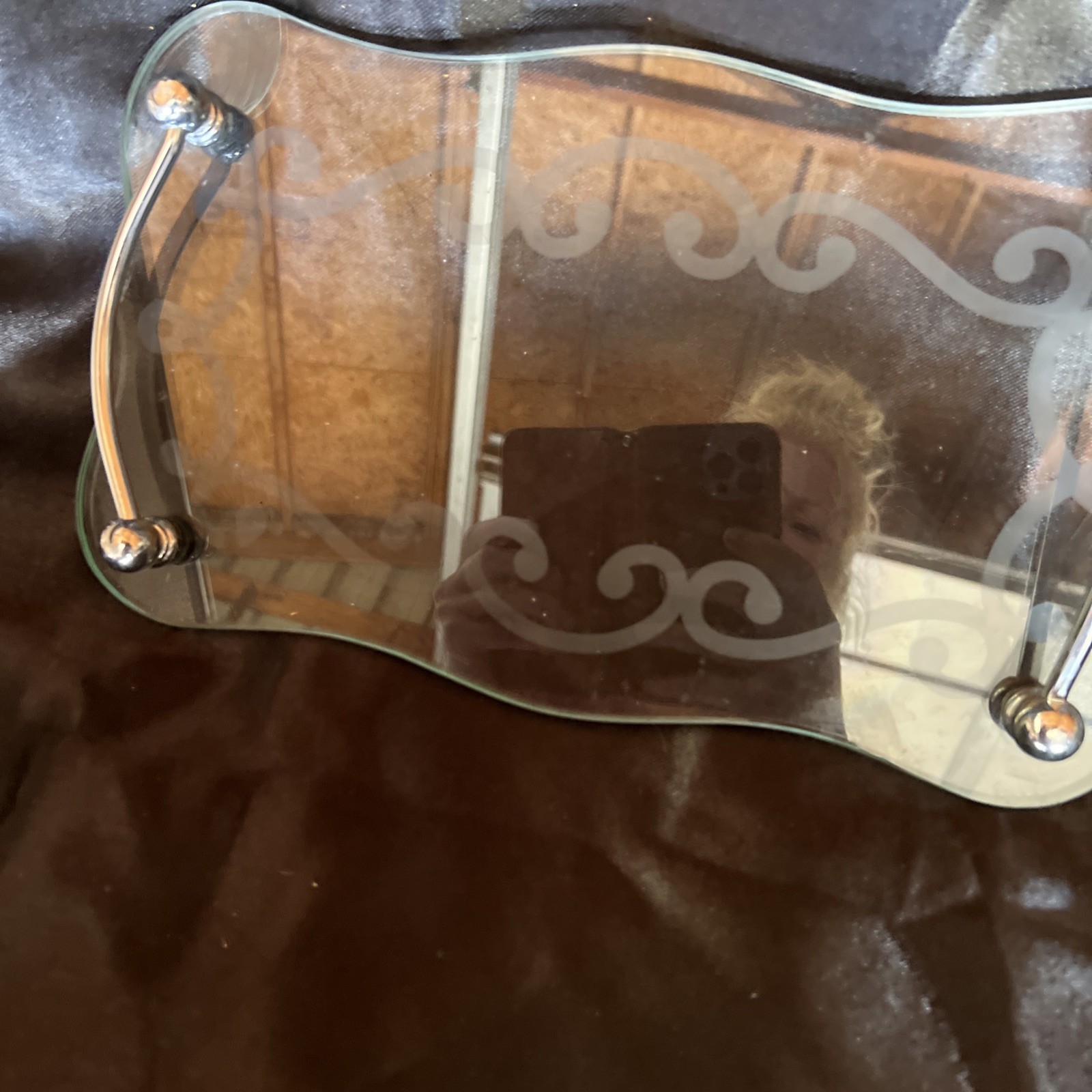 Vintage Glass Vanity Tray