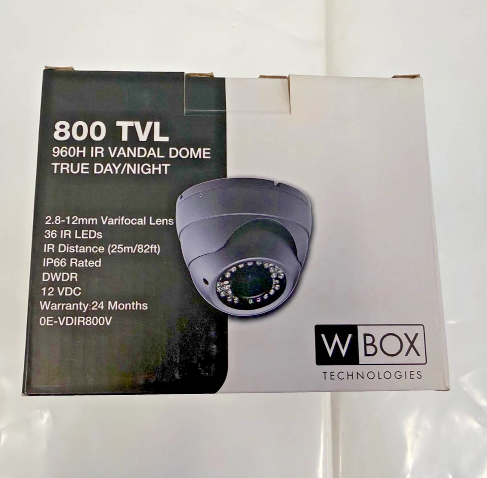 WBox Technologies 800 TVL 960H IR Vandal Dome True Day/Night - Image 3 of 3