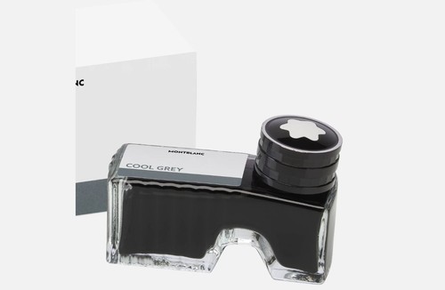 Montblanc Ink Bottle Cool Grey 60ml Pen Refill MB128189 - Picture 3 of 3
