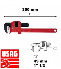USAG 301 N Giratubi modello Stilton apertura 49mm (1" 1/2)Lunghezza totale 350mm