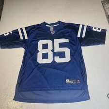 Vintage Pierre Garcon #85 Indianapolis Colts Reebok Blue Jersey Sz Large