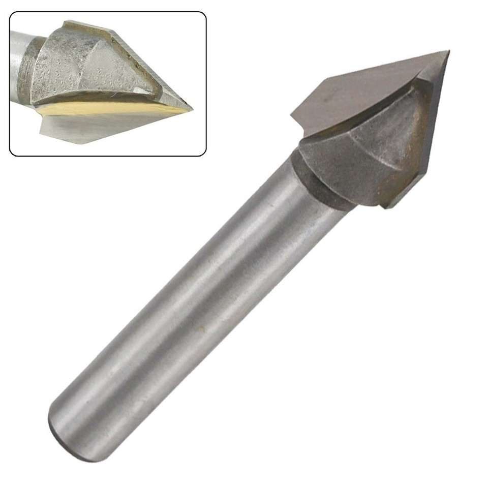 V Shape Router Bit Engraving Router Bit For Woodworking Projects 6mm ...
