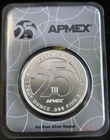 Limited Edition 1 oz Silver Round - APMEX 25th Anniversary (in TEP)