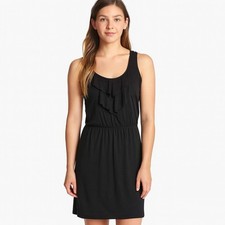 Express Woman's Black Sleeveless Elastic Waist Pullover Dress Size L