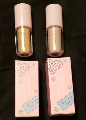 colorgram Lip Gloss Set, Gold & Pearl Pink Shimmer Shine Liquid (2 pcs)