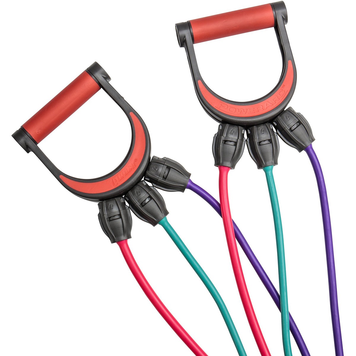 Lifeline USA Exercise Fitness Training PowerArc Handles - Black/Red