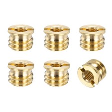 6pcs M6 to 3/8" Male Threaded Tripod Screw Adapter 4mm, Bronze