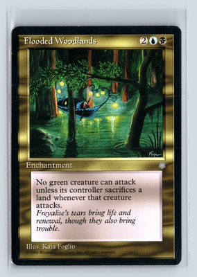 #ad #ad 4x FLOODED WOODLANDS – MTG Magic the Gathering Card – Ice Age – Rare $2.91