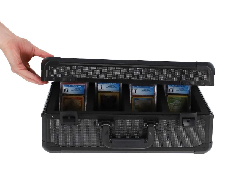 フライロッド SAEG Center Axis #3 保証カードあり BCW (New) 4 Row Graded Latching Card Case - PSA/BGS/SGC - Slot For