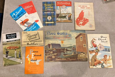 10 Vtg. Atlantic Canada Travel Guides Maps Nova Scotia PEI Newfoundland Halifax