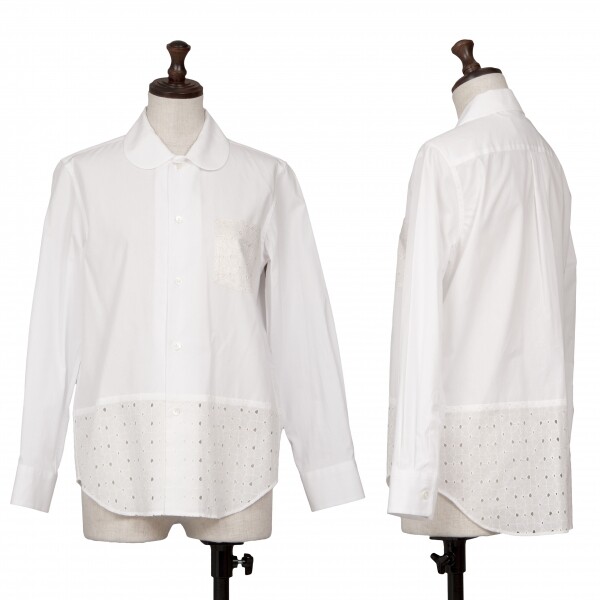 tricot COMME des GARCONS Lace Switching Shirt Size S(K