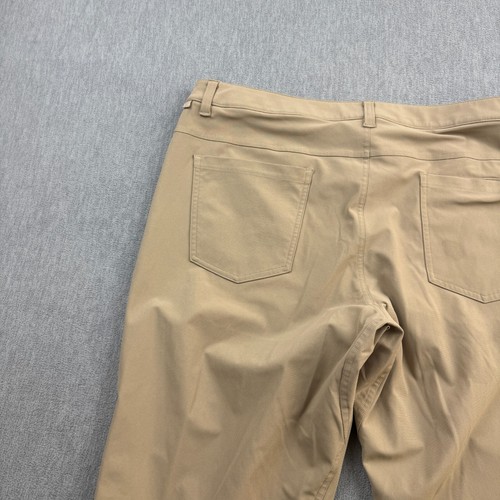 Lululemon Pants Mens 38X33 Tan ABC Classic Fit Stretch Performance Warpstreme - Picture 15 of 17
