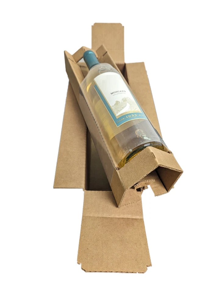 Single Wine Bottle Protective Packaging with Boxes - (5 Count Bundle) - Image 2 of 4