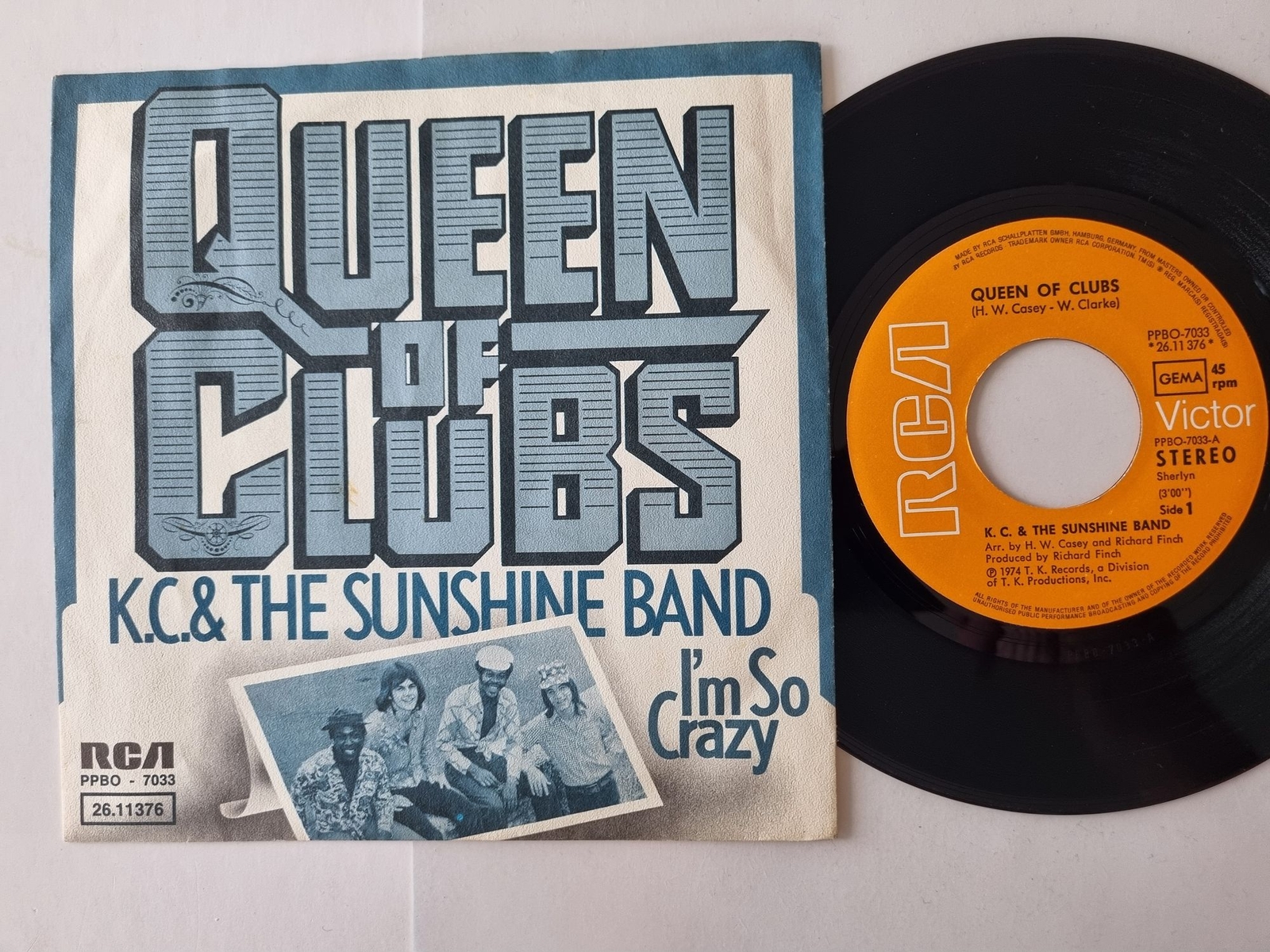 KC & The Sunshine Band - Queen Of Clubs 7'' Vinyl Germany