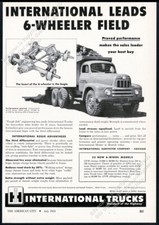 1953 International Harvester 6 Wheel Truck Photo Vintage Trade Print Ad