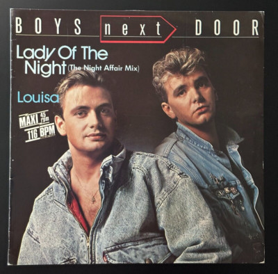 Boys Next Door–Lady Of The Night 12'' 1987 Ideal Copy Rare